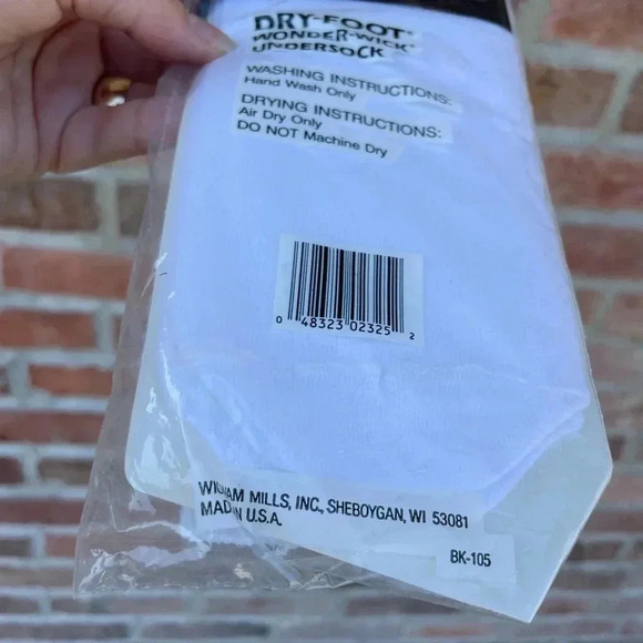 VTG Wigwam Undersock  100% Polypropylene Fits Sz 11-13 Shoe 9-12 NEW - Picture 4 of 4